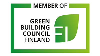 Member of green building council finland logo